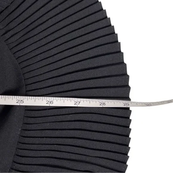 Zimmermann Black Pleated 3/4 Sleeve Crepe Swing Blouse Women’s Size 0/XS - Picture 6 of 6